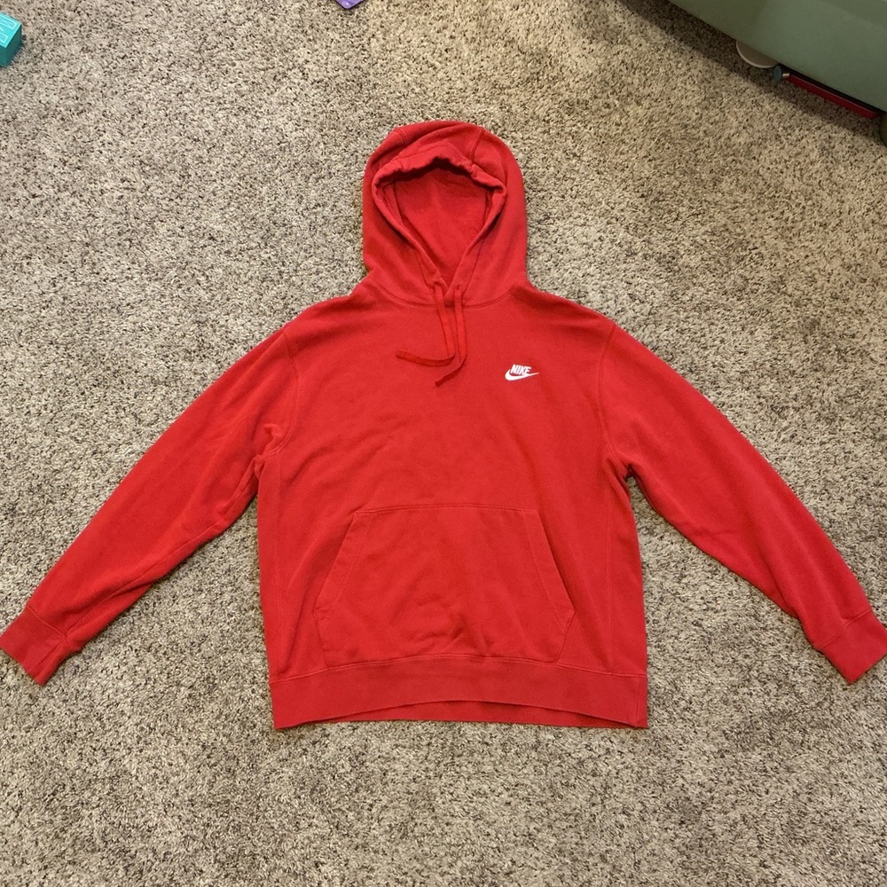 Nike Red Men's Pullover Hoodie